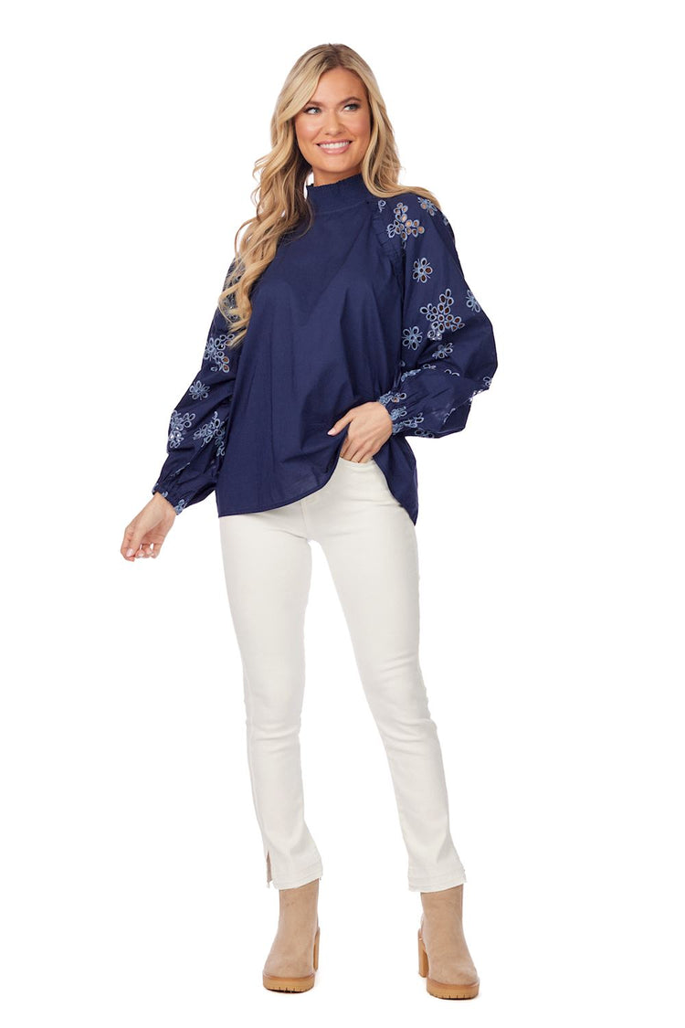 Navy Emilia Top