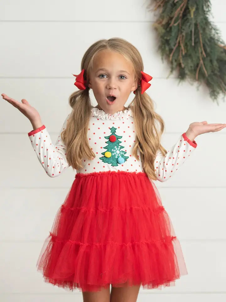 Christmas Tree Tulle Dress