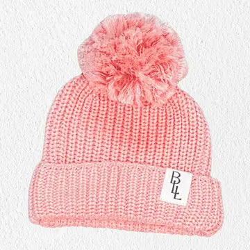 Knit Pom Beanie - Peony