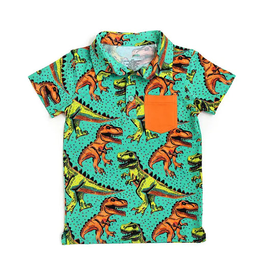 Neon Dino Polo