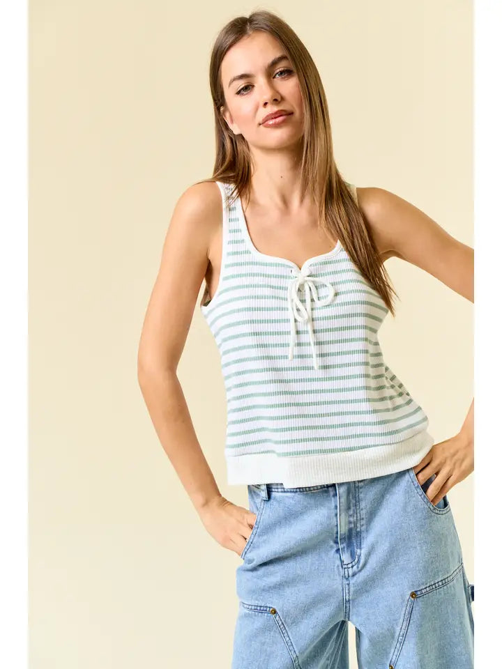 Marai Sage Tie Top