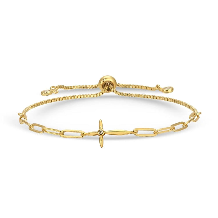 Gold Cross Pulley Bracelet