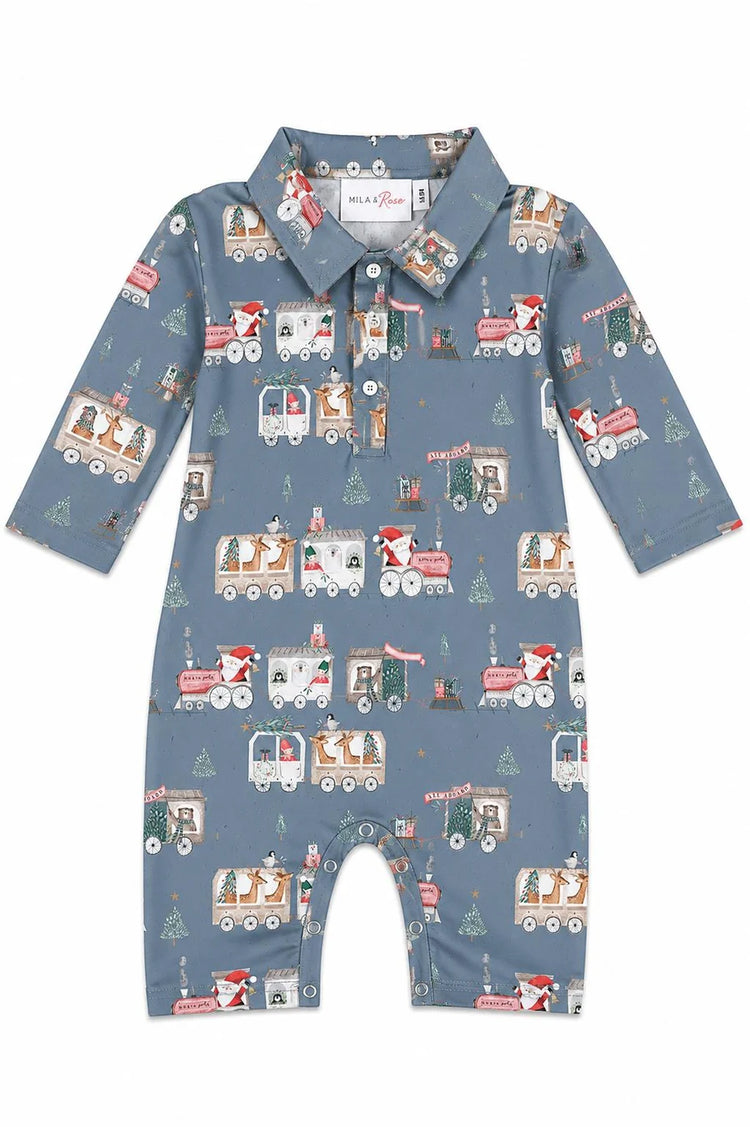 North Pole Express Polo One Piece