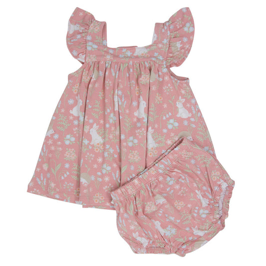 Woodland Bunny Dress & Bloomers