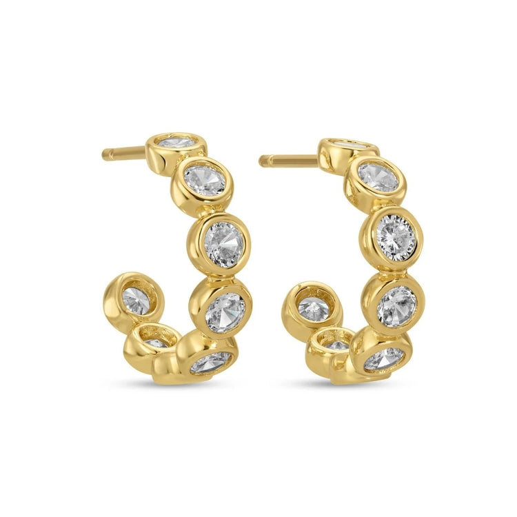 Iris Gold Hoops