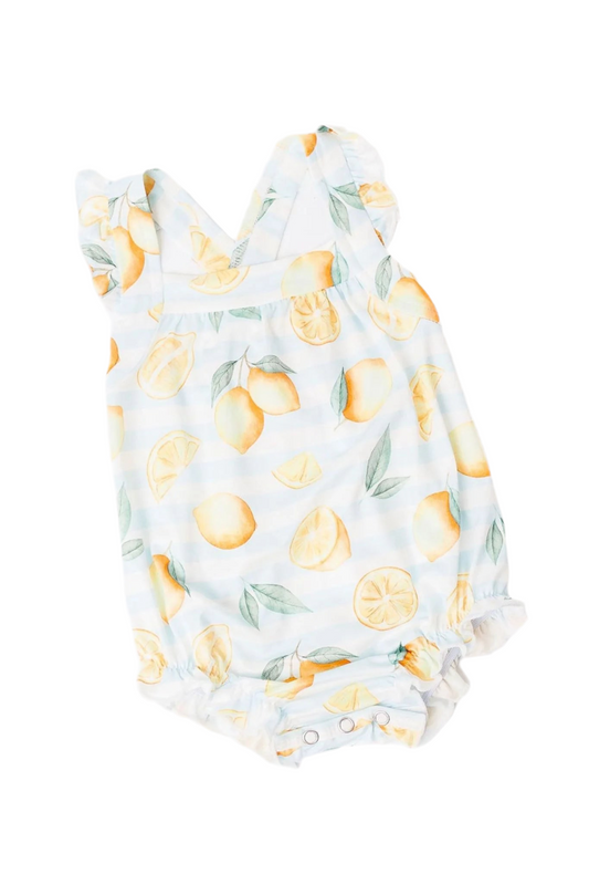 Lovely Lemons Cross Back Romper