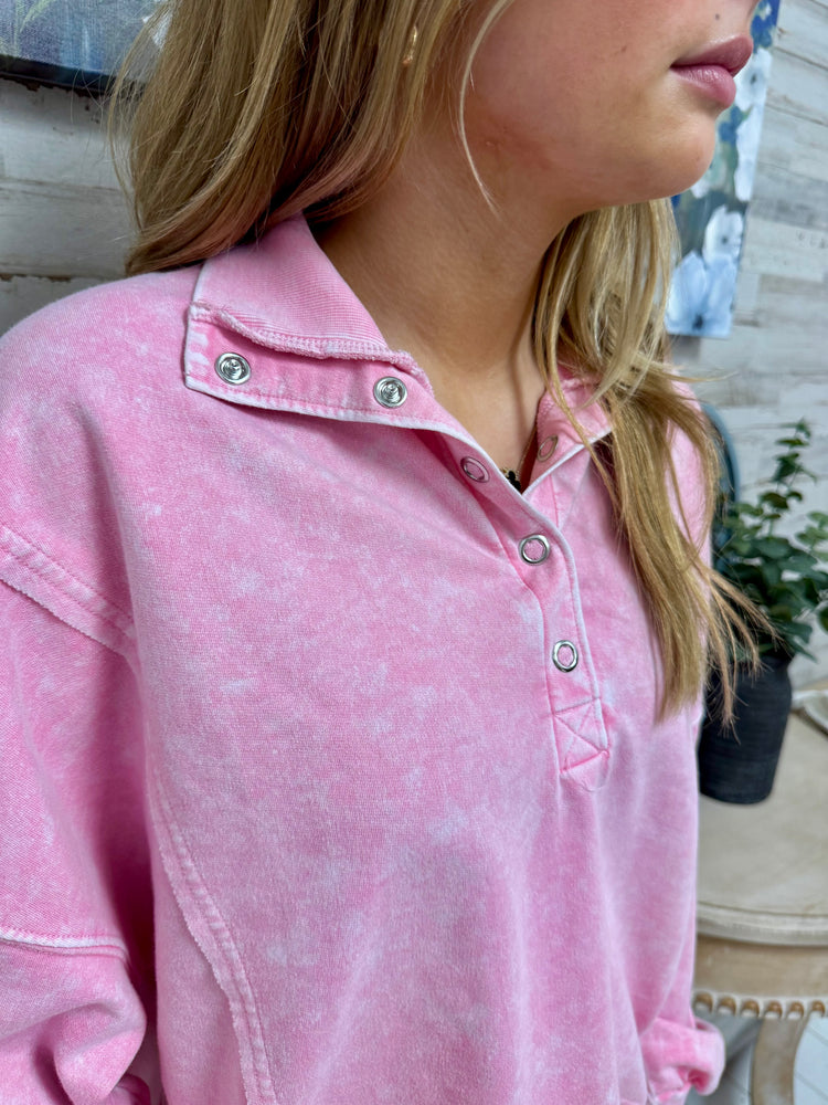 Pink Half Snap