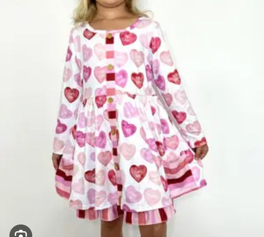 Conversation Heart Twirl Dress