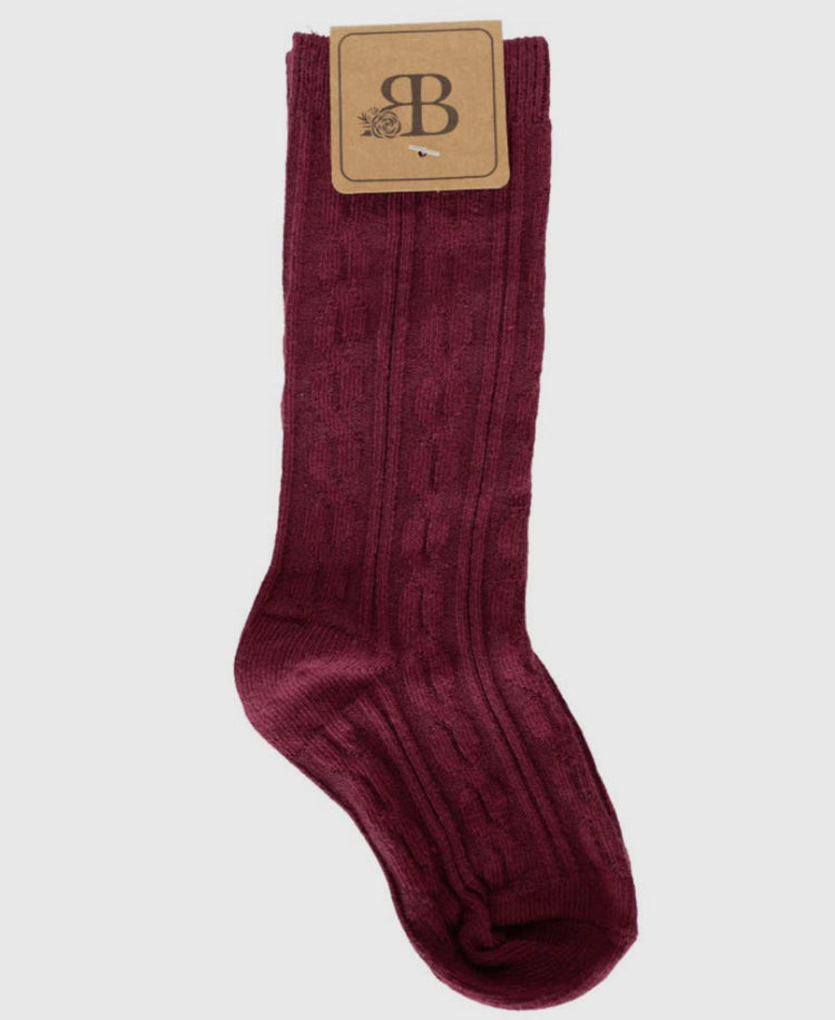 Pepper Knee High Knit Socks