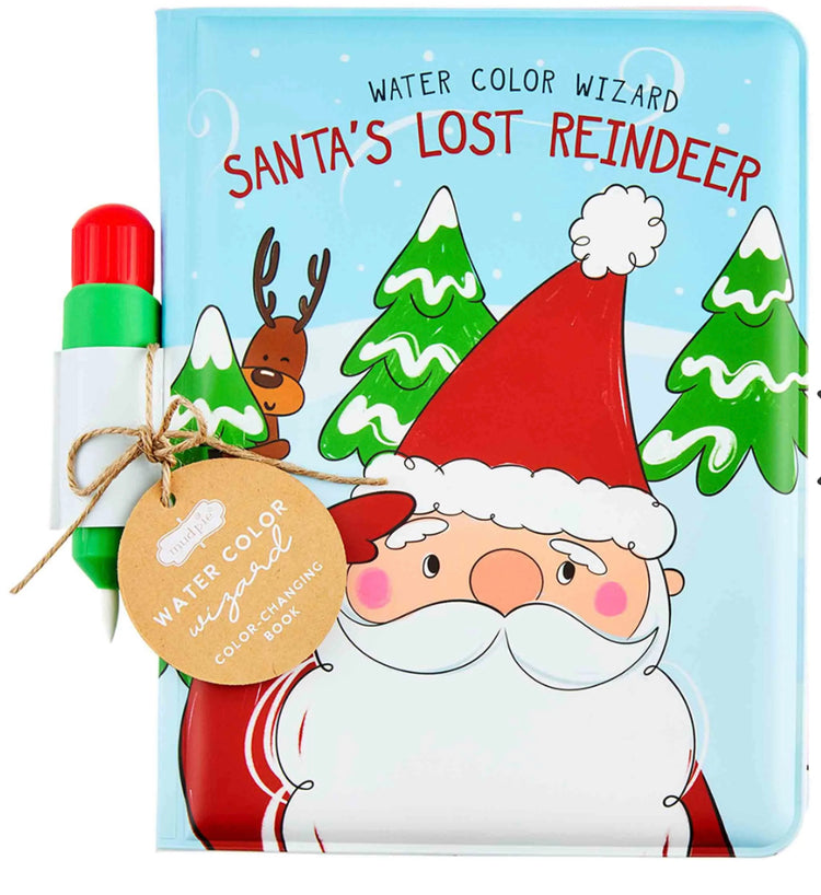 Santa’s Reindeer Watercolor Book