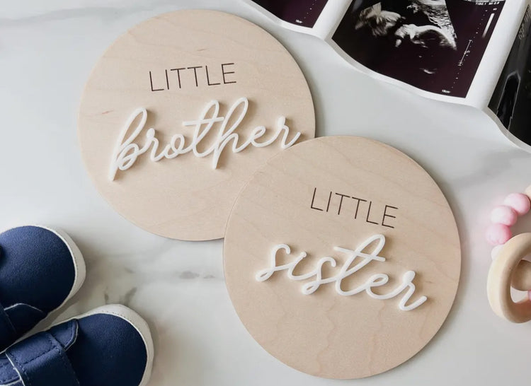 Little Brother/Sister Wooden Sign