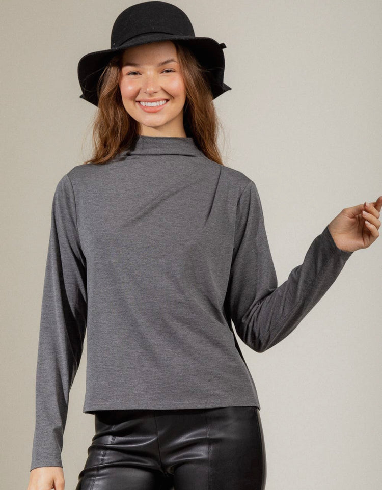 Charcoal High Neck