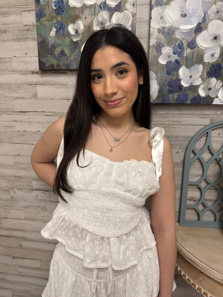 Aurora Shoulder Tie Top