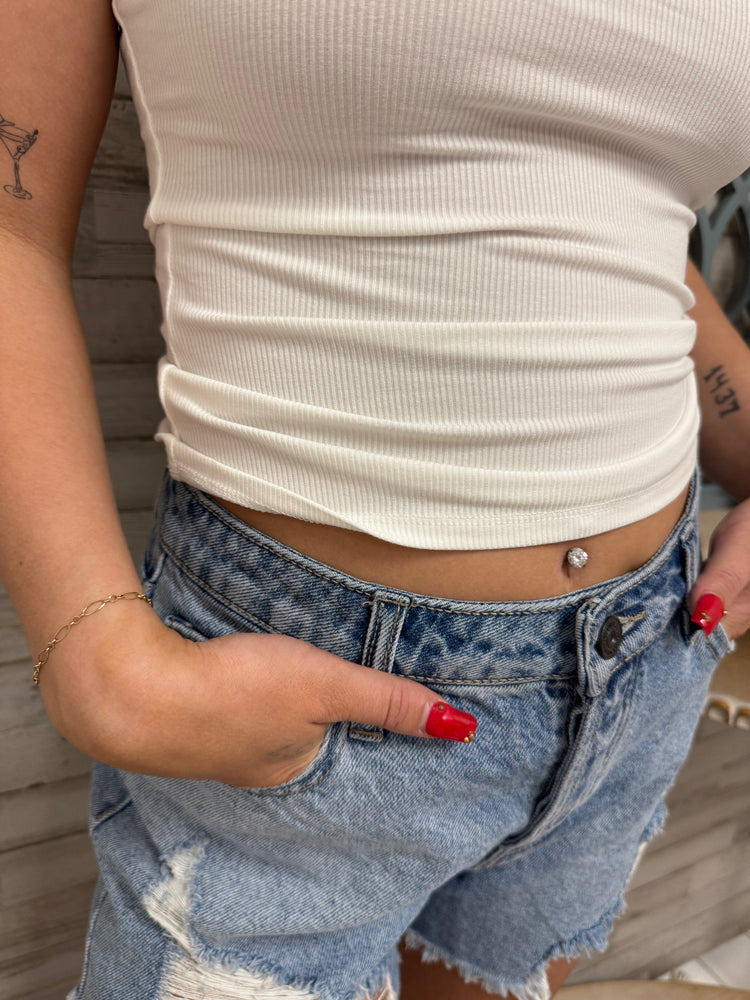Basic Jackie Tank - White