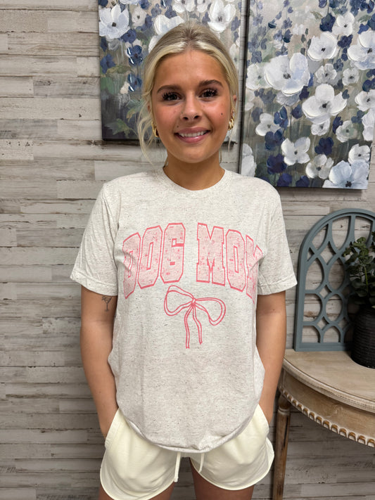 Dog Mom Bow Tee