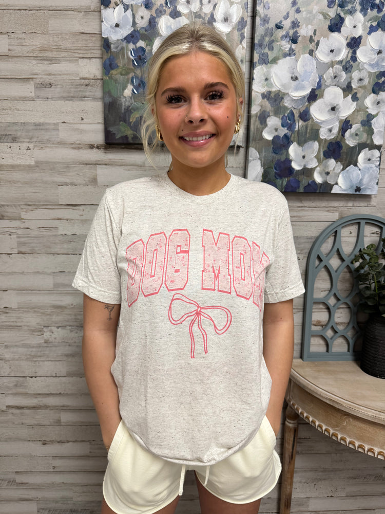 Dog Mom Bow Tee