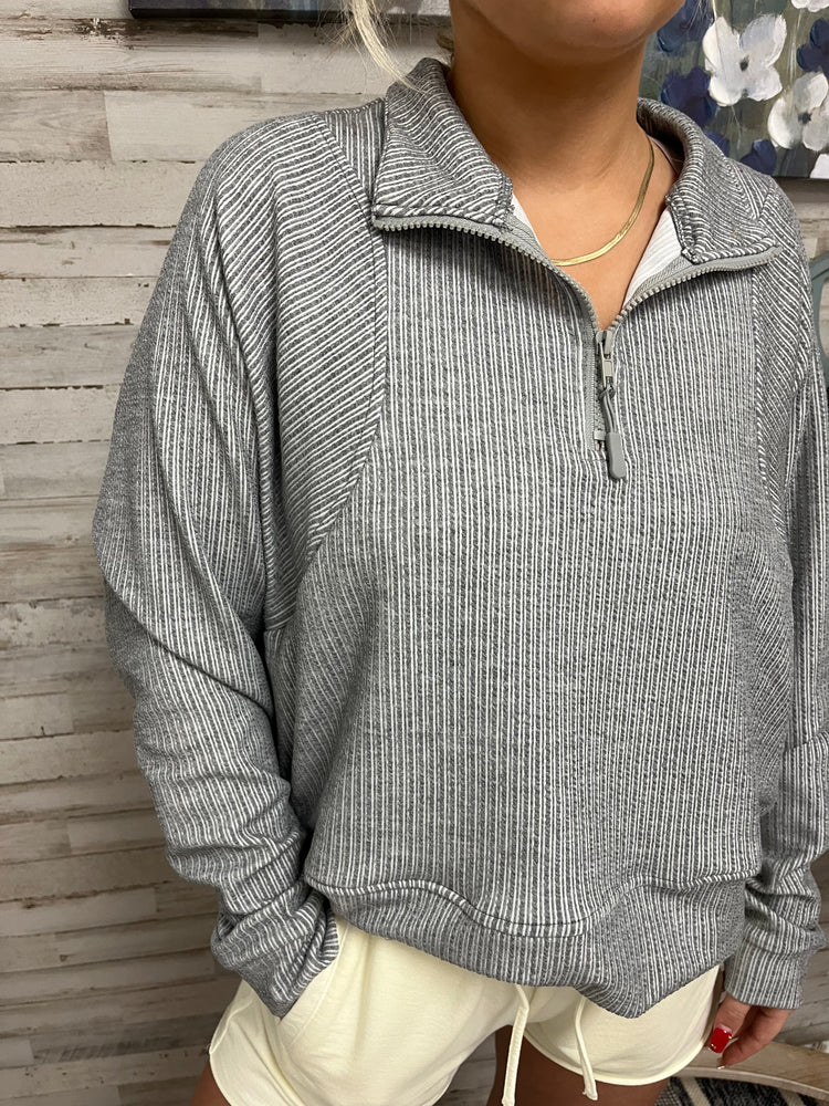 Halo Gray Half Zip