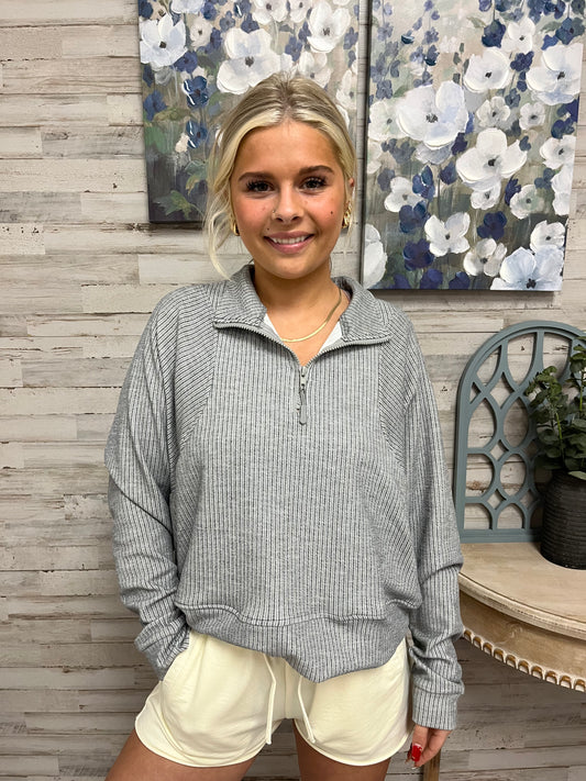 Halo Gray Half Zip