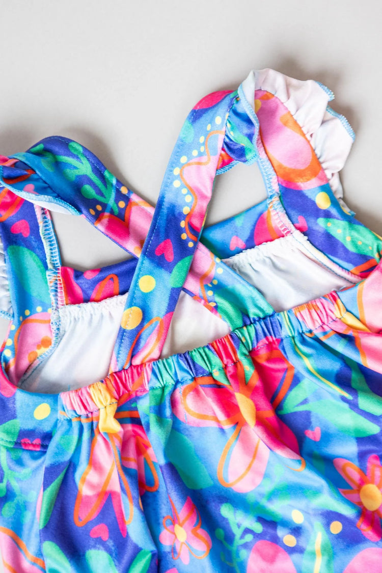 Spring Around Cross Back Romper