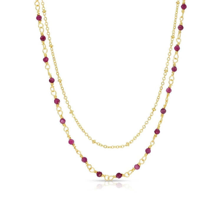 Layered Stone Necklace