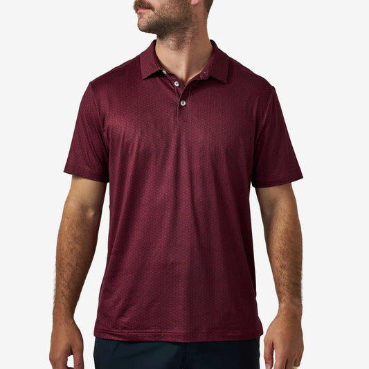 Performance Polo - Vintage Maroon Helmets