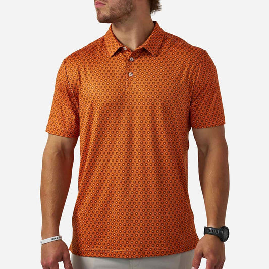 Performance Polo - Vintage Orange Helmets