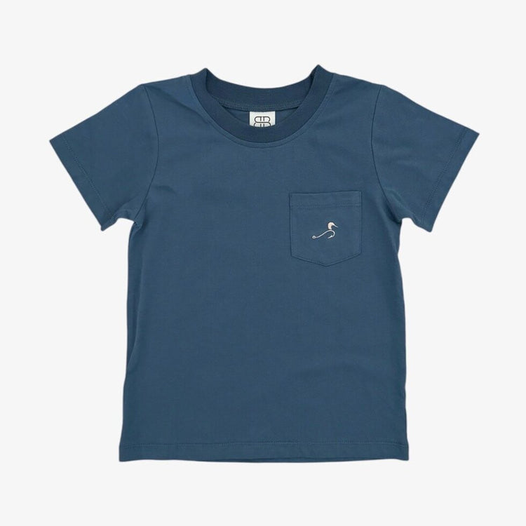 Lake Blue Tucker Pocket Tee