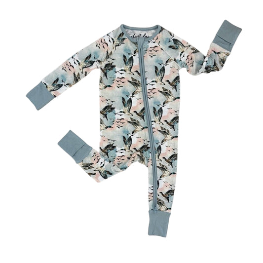 Mallard Sky Zip Footie