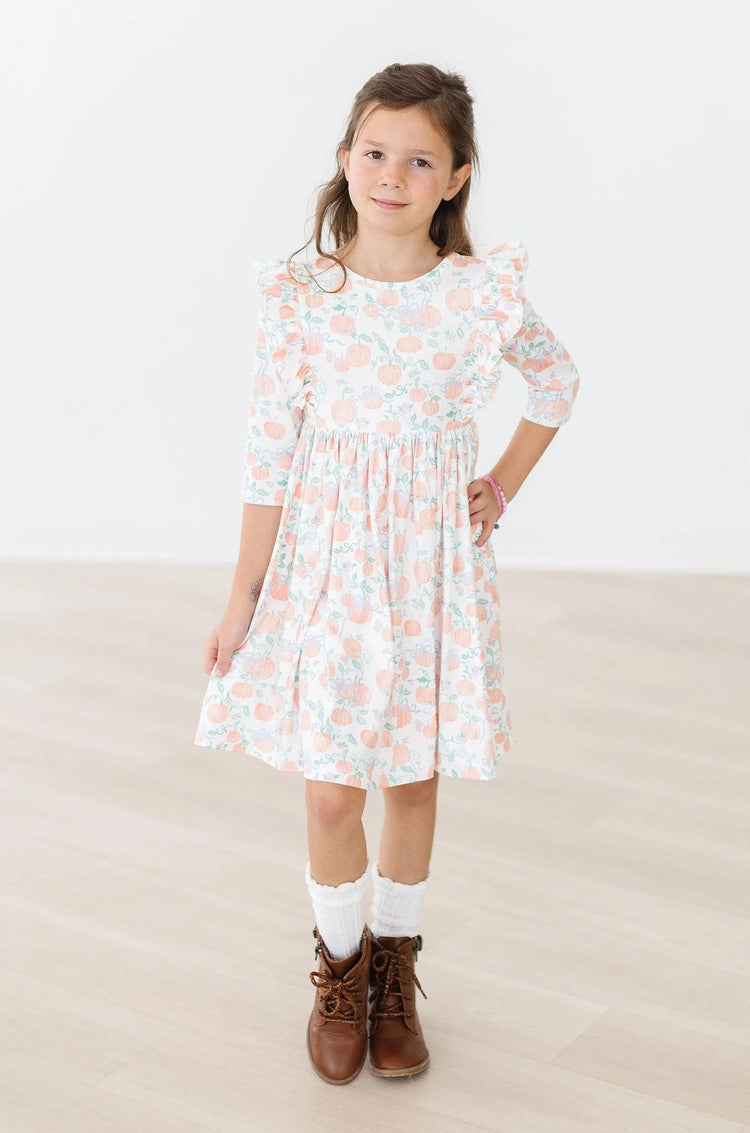 Pretty Pumpkins Ruffle Dress