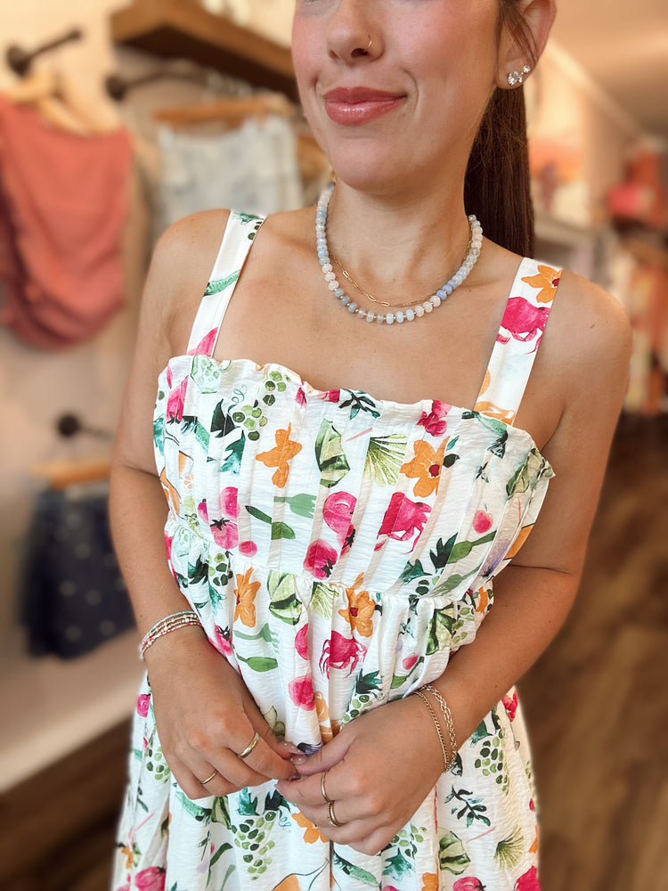 Pastel Pleated Mini Dress