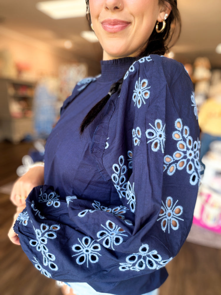 Navy Emilia Top