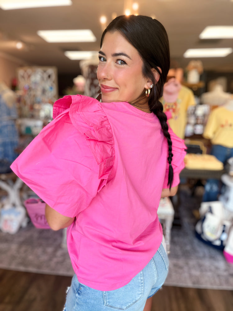 Hot Pink Franco Top