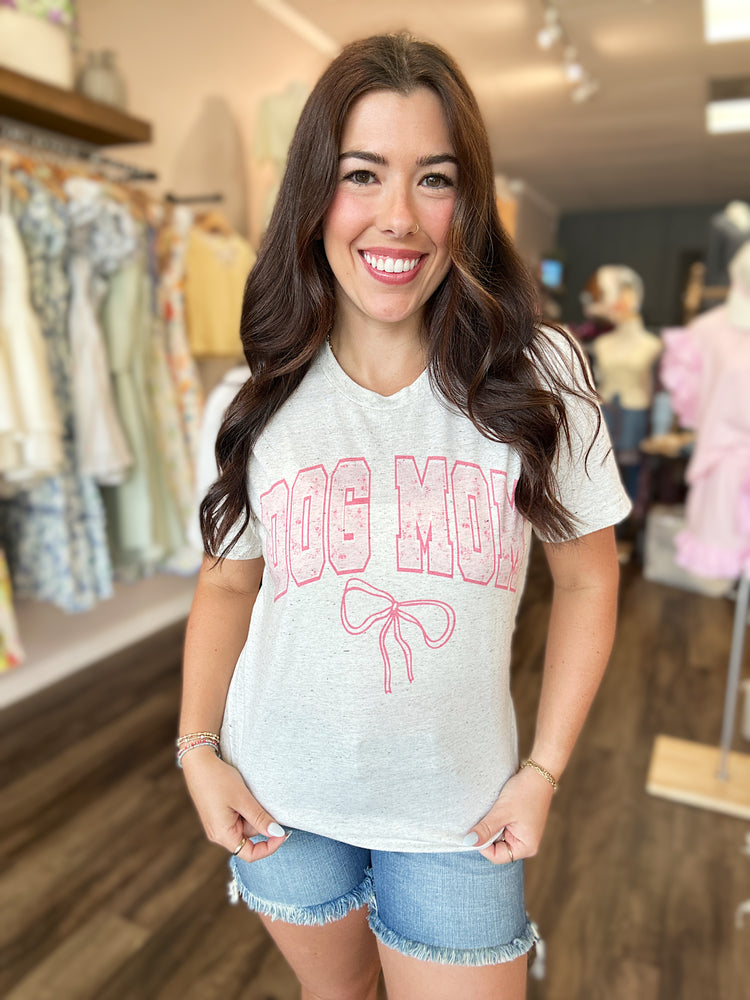 Dog Mom Bow Tee