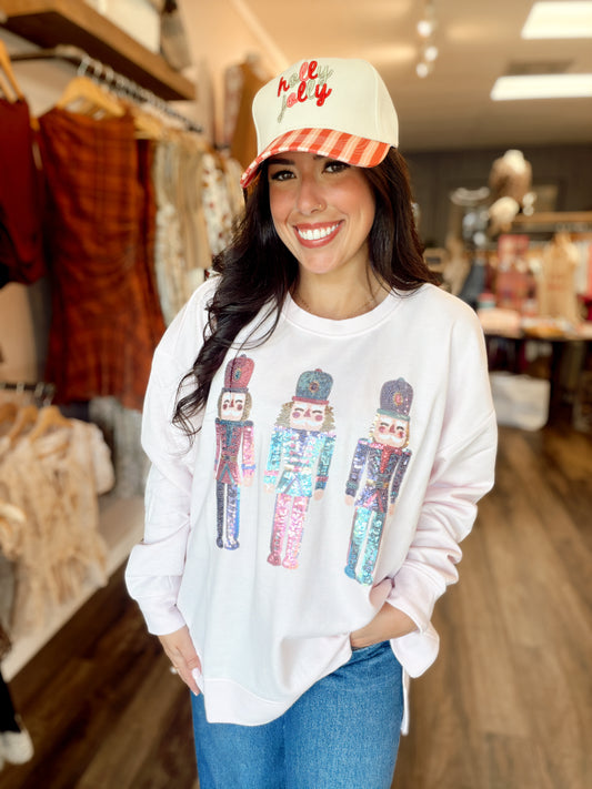 Nutcracker Sparkle Sweatshirt - One Size