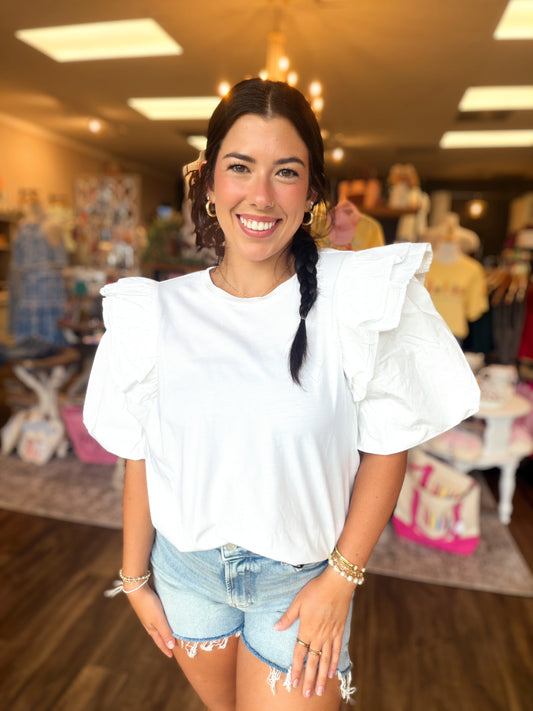 White Franco Top
