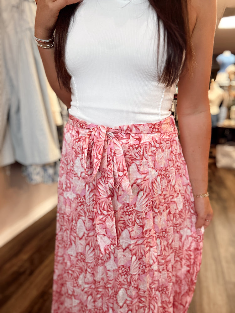 Raeley Pleated Maxi Skirt