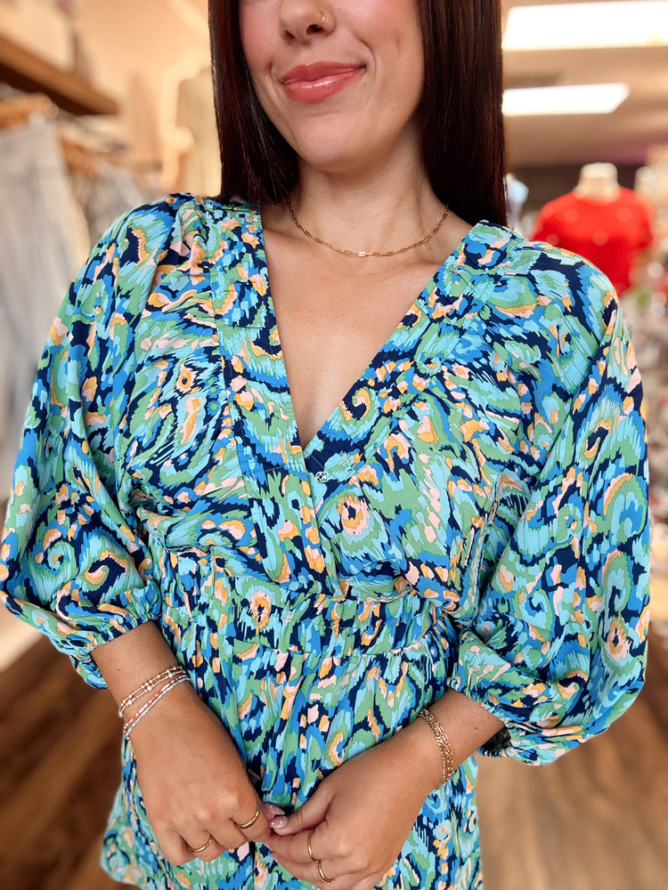 Cecily Abstract Romper
