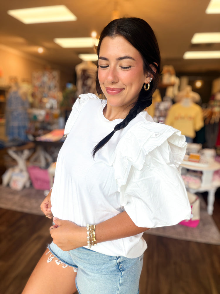 White Franco Top