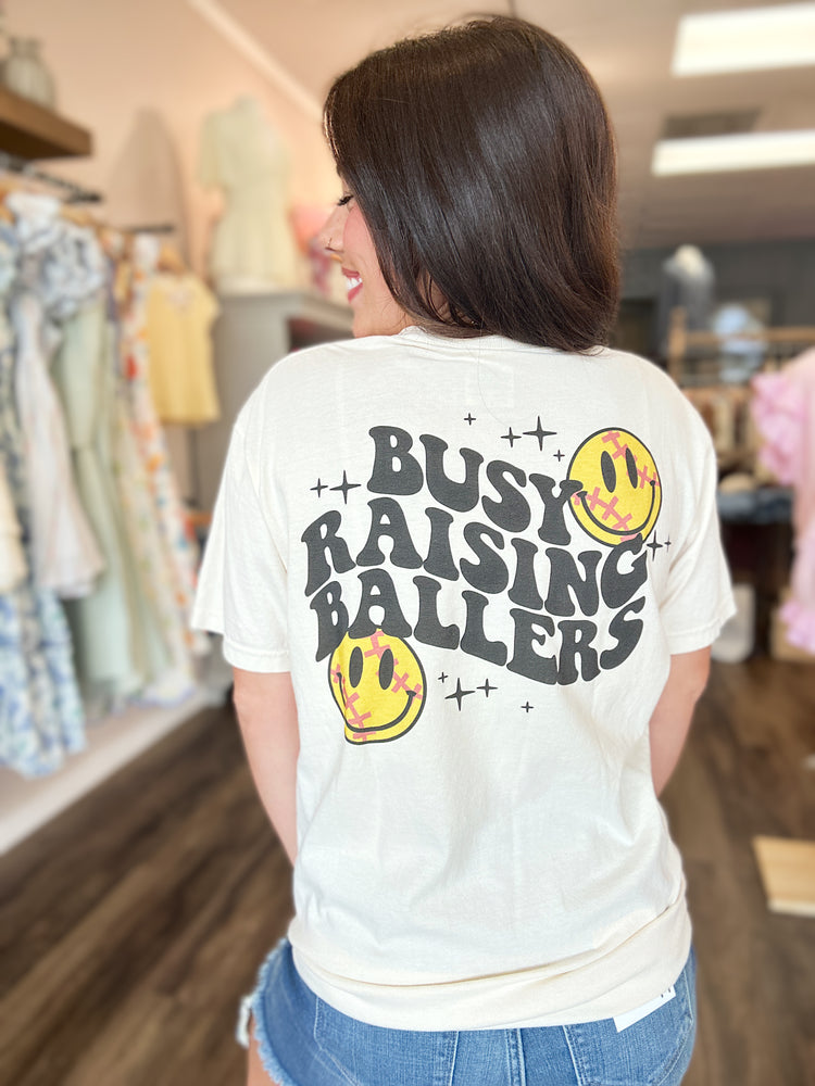 Raising Ballers Tee - Softball