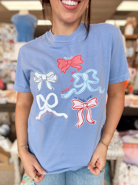 Red White & Blue Ribbons Tee