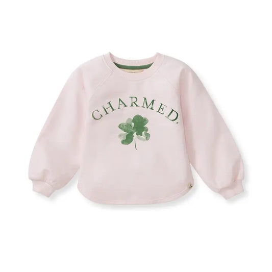 Charmed Pink Clover Sweater