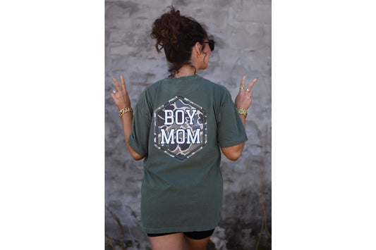 Camo Boy Mom Tee