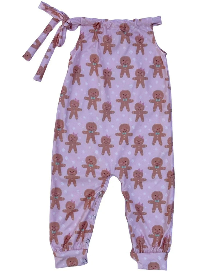 Addison Gingerbread Romper