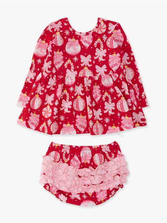 Holly Jolly Ornament LS Set