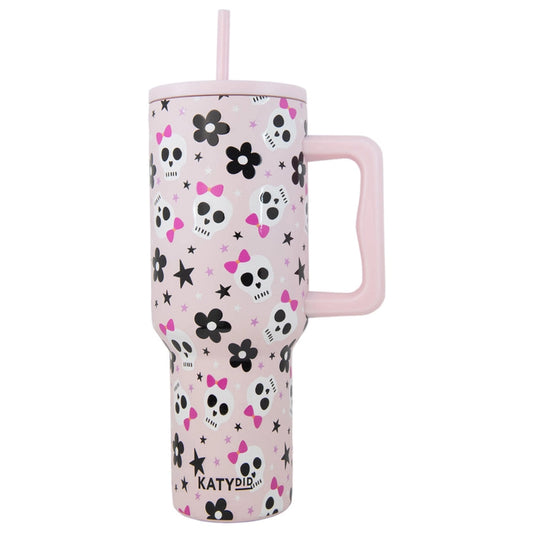 Skull Flower Tumbler