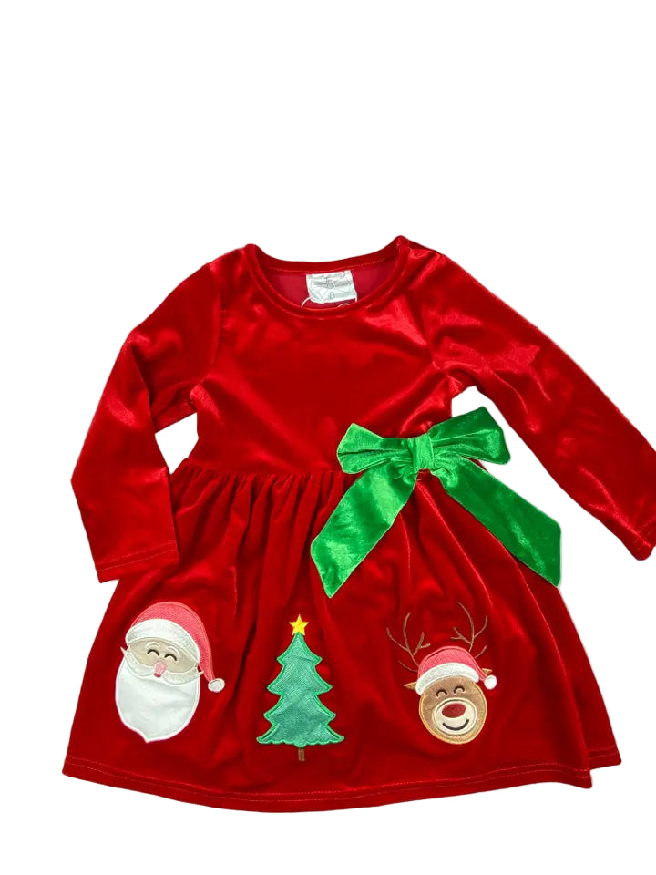 Velvet Christmas Velour Dress