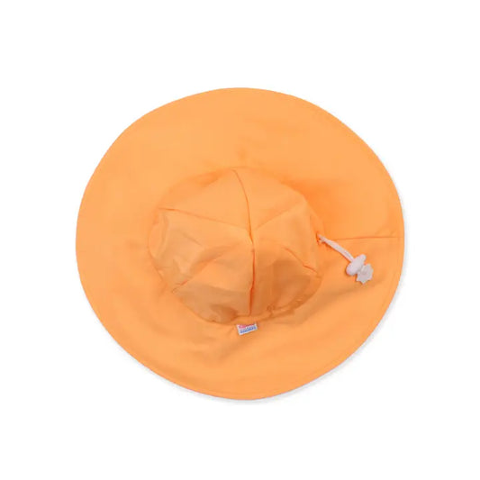 Kids Neon Orange Sun Protective Hat