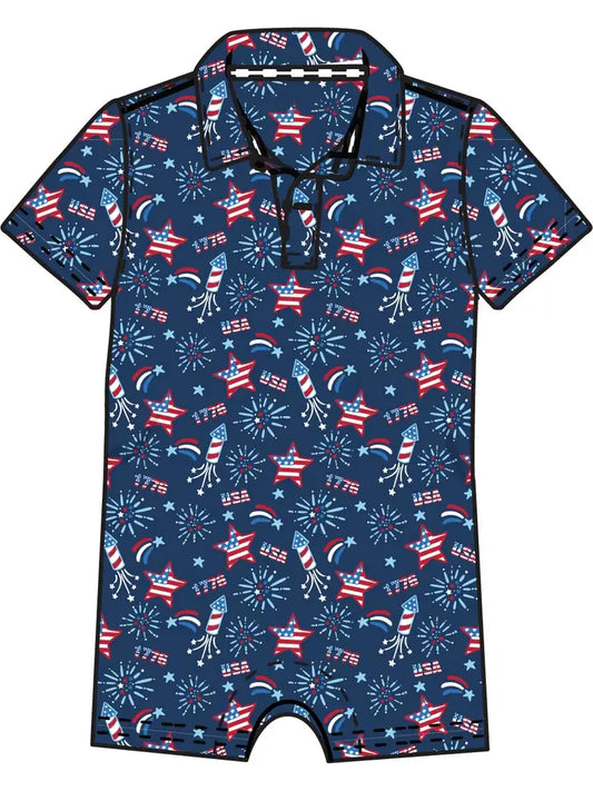 Fireworks Shorty Romper