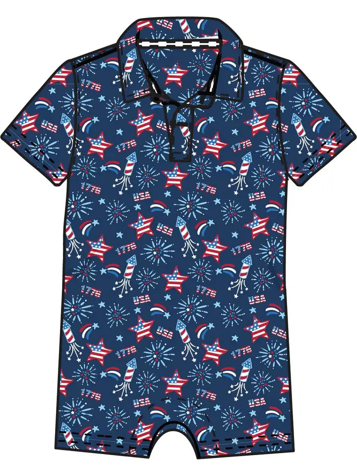Fireworks Shorty Romper