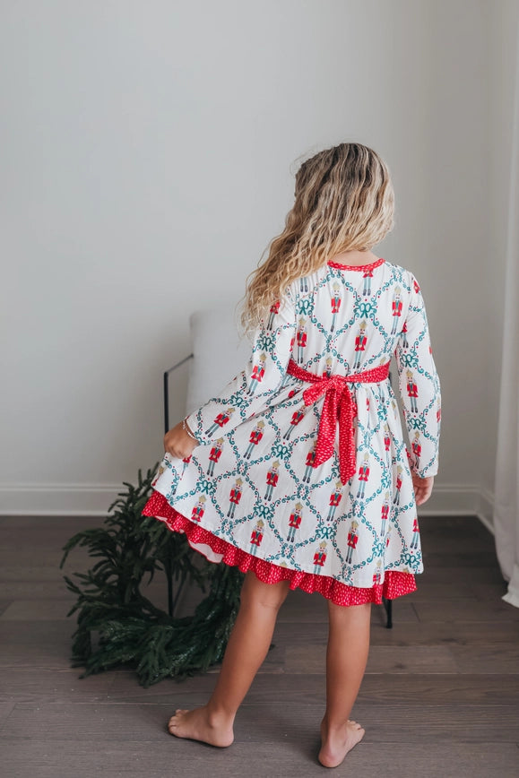 Charming Nutcracker Tiered Dress